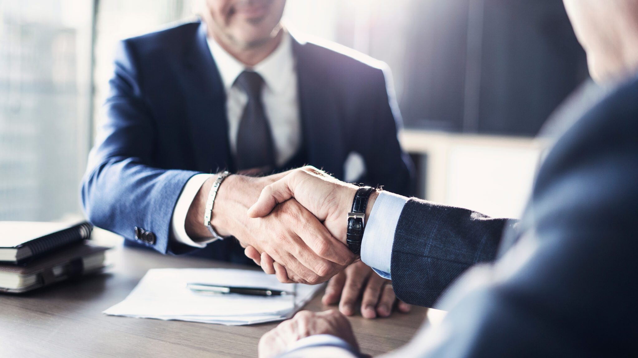 Business handshake for External IT Support Page