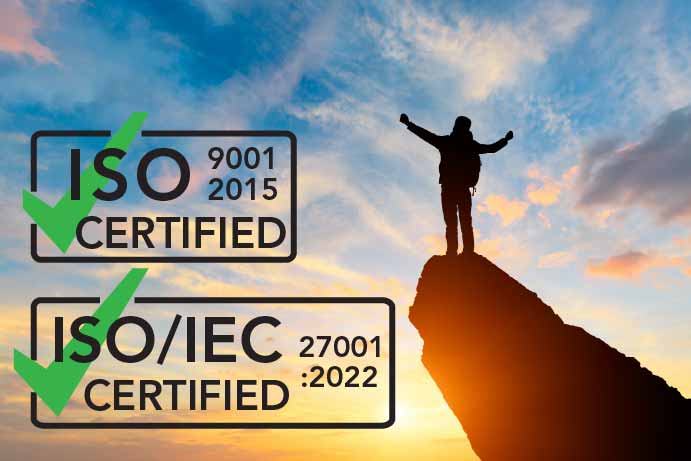 ISO Certified 9001 & 27001